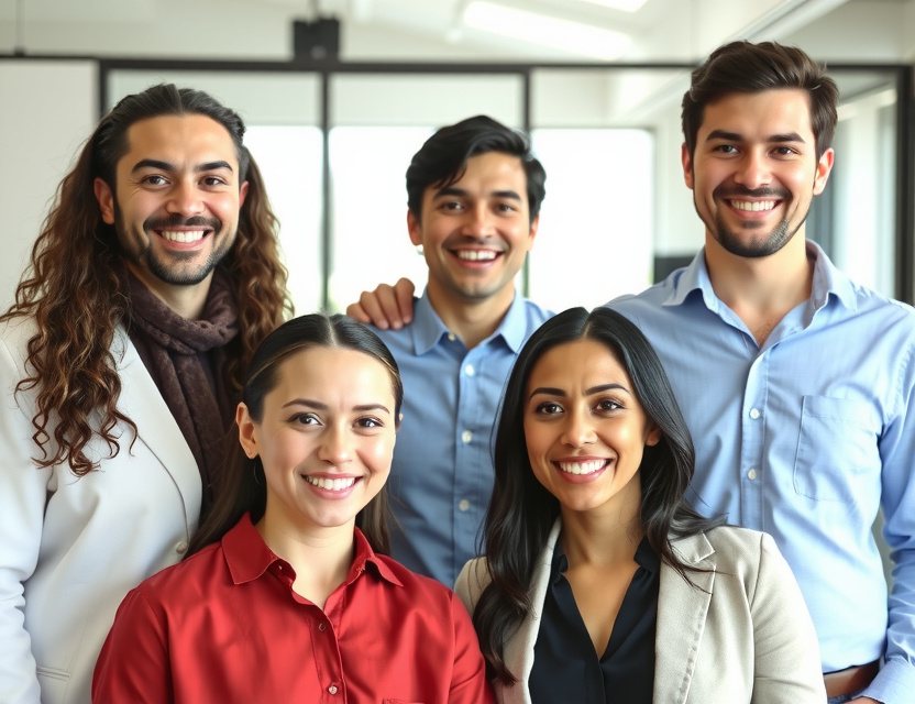 Professional team portrait